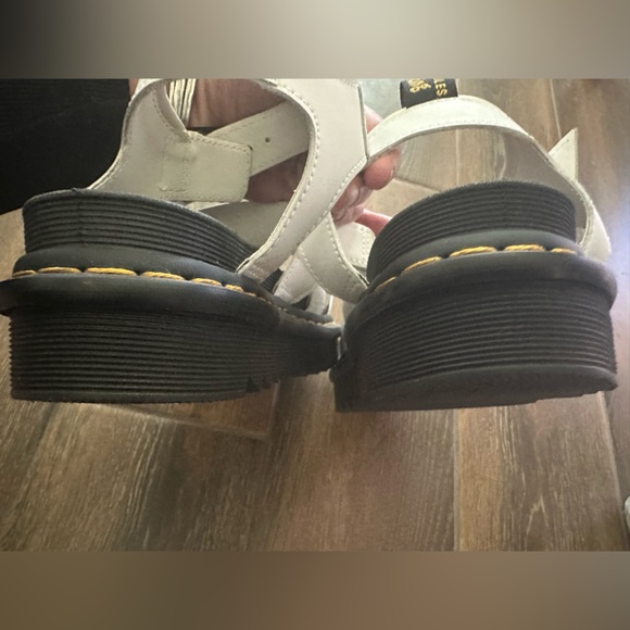 Dr Martens Blaire White Leather Sandals Women's Size US 7 - Picture 5 of 7